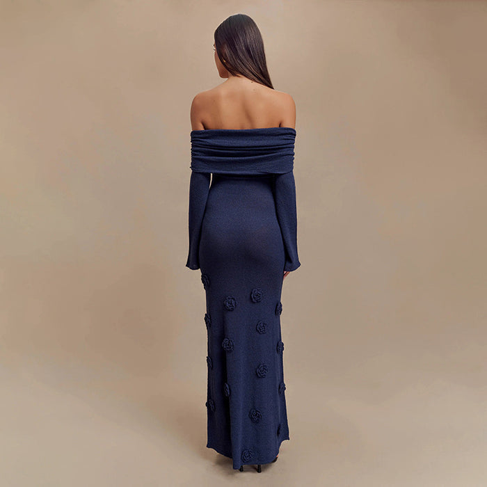 Nysa Maxi Dress - Navy Blue