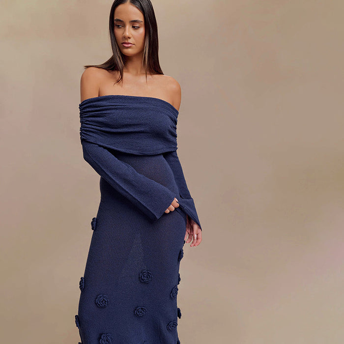 Nysa Maxi Dress - Navy Blue