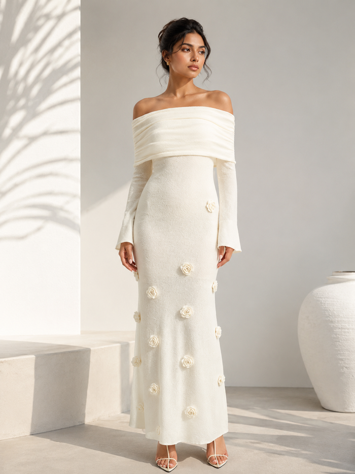 Nysa Maxi Dress - White