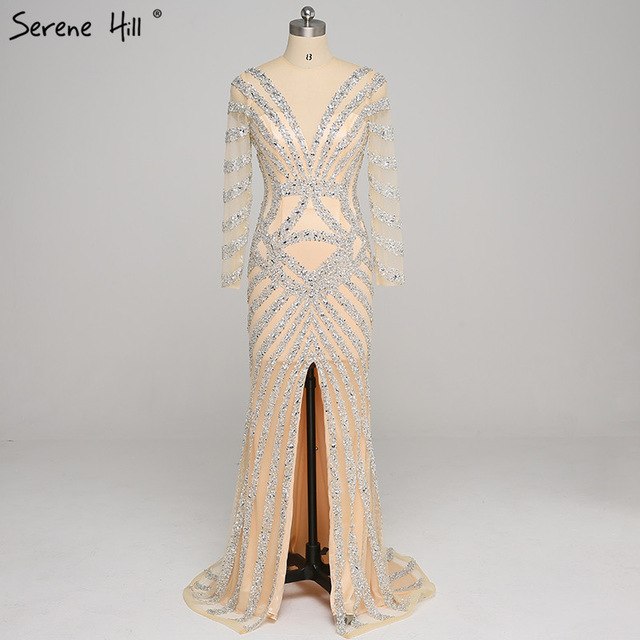 On Sale No Return No Refund Evening Gown Designs Mermaid Beading Sequined LA6281 - SERENE HILL