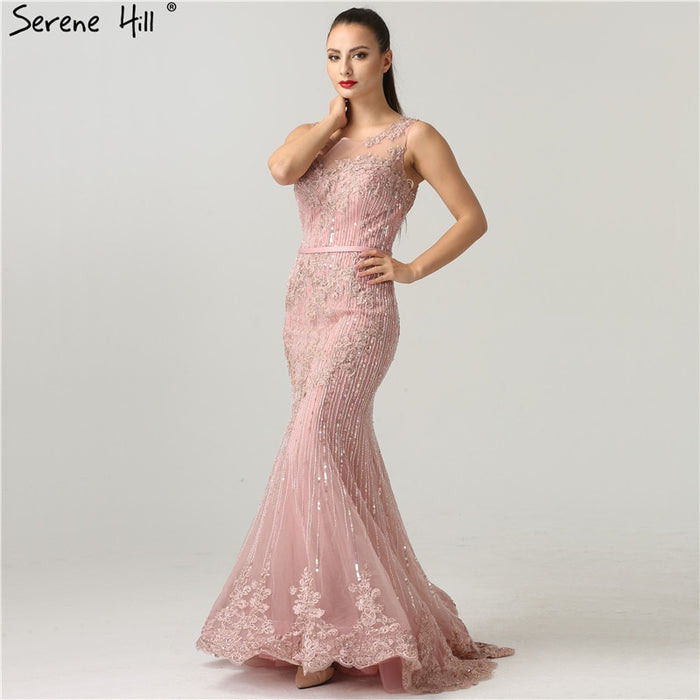 On Sale No Return No Refund Lace Mermaid Evening Dress Evening Gowns LA6455 - SERENE HILL