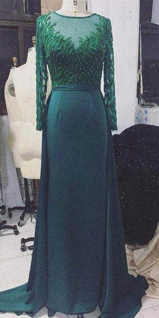 On Sale No Return No Refund Red Black Beading Mermaid Evening Dresses LA6275 - SERENE HILL