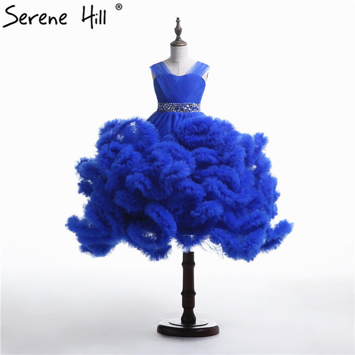 On Sale No Return No Refund Rushed Girls Pageant Dresses Cloud Flower Girl Dresses Custom Made HTA0001 - SERENE HILL