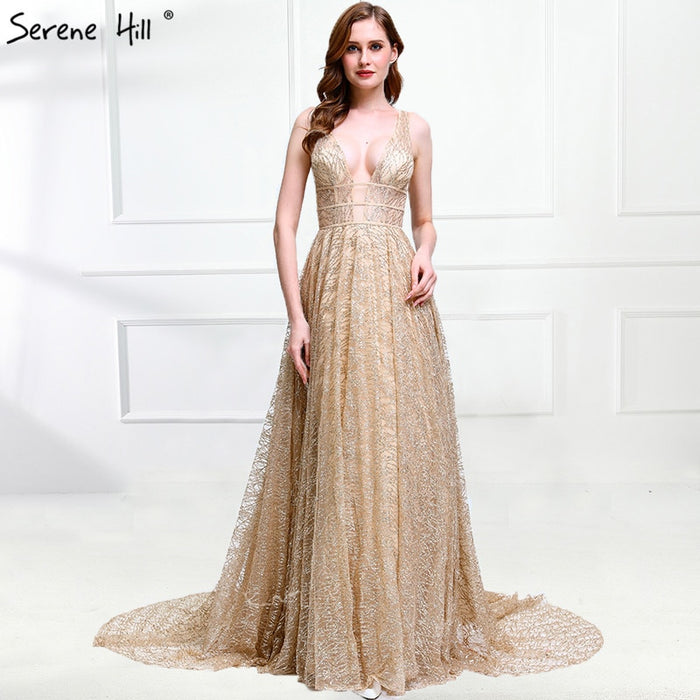 On Sale no return no refundSale Deep-V Sexy Tulle Evening Dresses Evening Gowns LA6251 - SERENE HILL