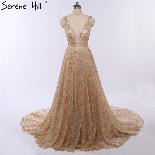 On Sale no return no refundSale Deep-V Sexy Tulle Evening Dresses Evening Gowns LA6251 - SERENE HILL