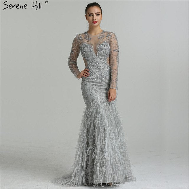 On Sale no return no refundSale Dubai Designer CUT-OUT Sexy Evening Dresses Mermaid Tulle LA6407 - SERENE HILL