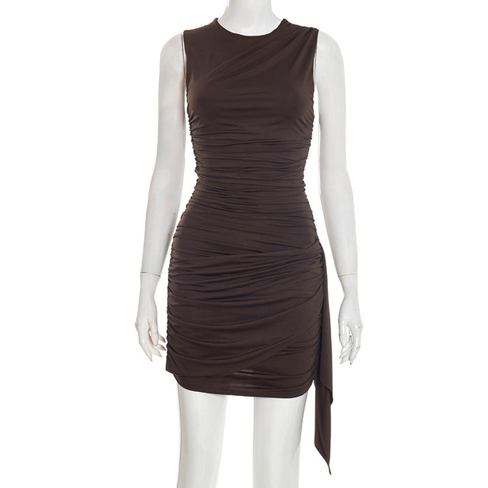 Opal Mini Dress - Brown