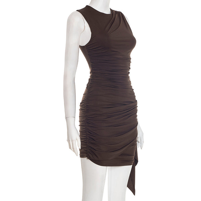 Opal Mini Dress - Brown