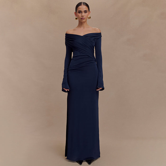 Orlena Maxi Dress - Navy Blue