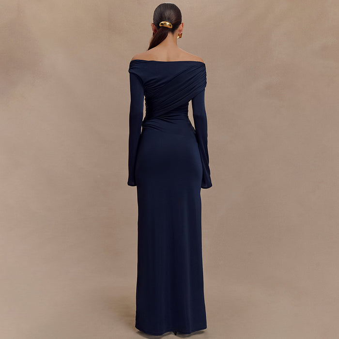 Orlena Maxi Dress - Navy Blue