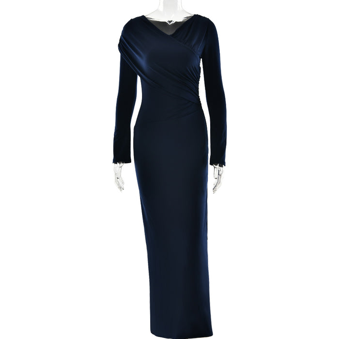 Orlena Maxi Dress - Navy Blue