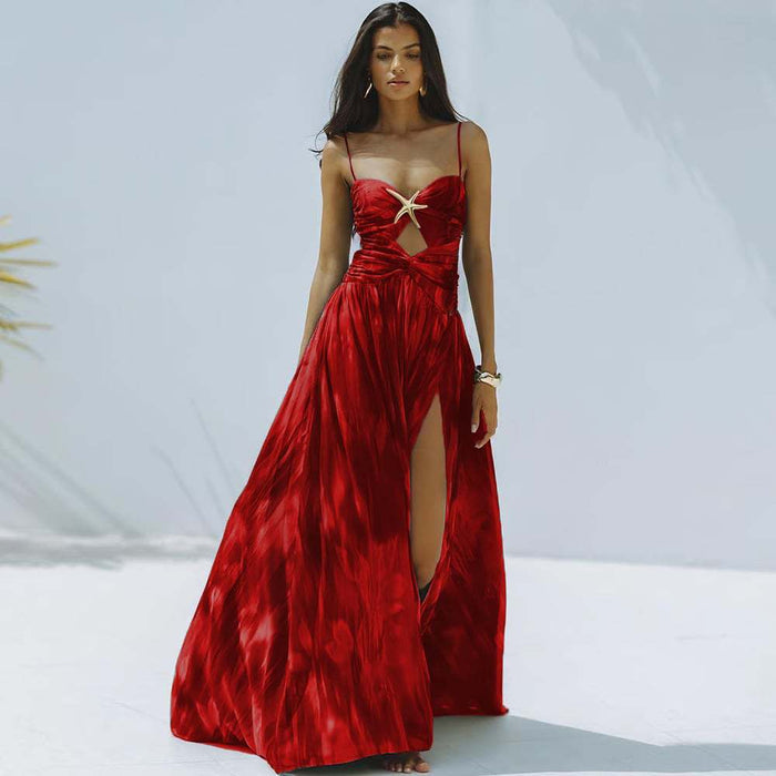 Palm Kiss  Swimsuit Set - Red