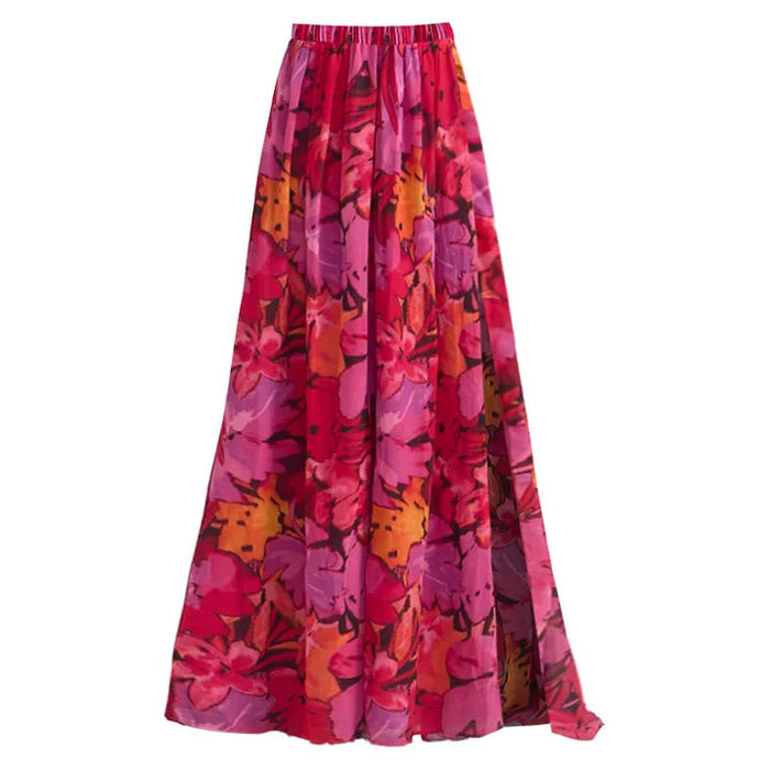 Palm Kiss Swimsuit Skirt - Pink