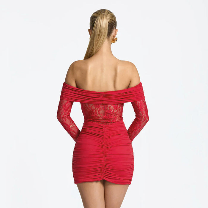 Pathy Mini Dress - Red