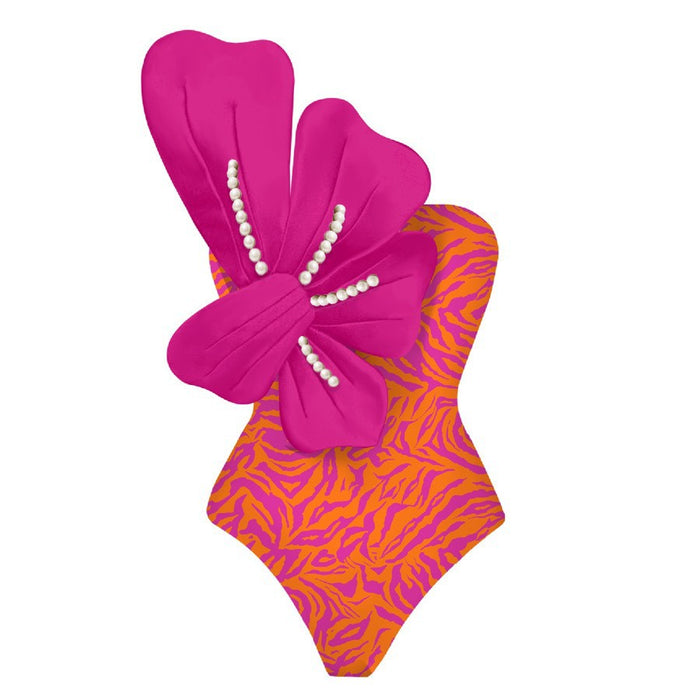 Pearl Swimsuit 2.0 - Orange Printed