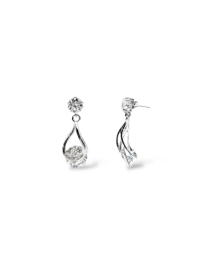Perry CZ Crystal Drop Earrings