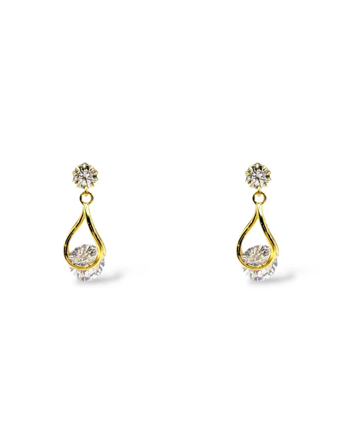 Perry CZ Crystal Drop Earrings