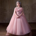 Pink Flower Girl Dress for Wedding Birthday Party J234