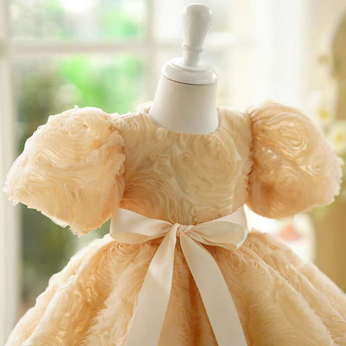 Pink Girl Dress Kids 1st Toddler Birthday Party Holiday Gown J751