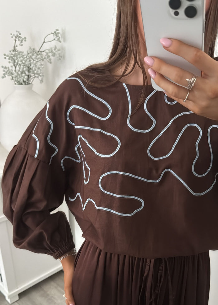 Piper Top | Chocolate