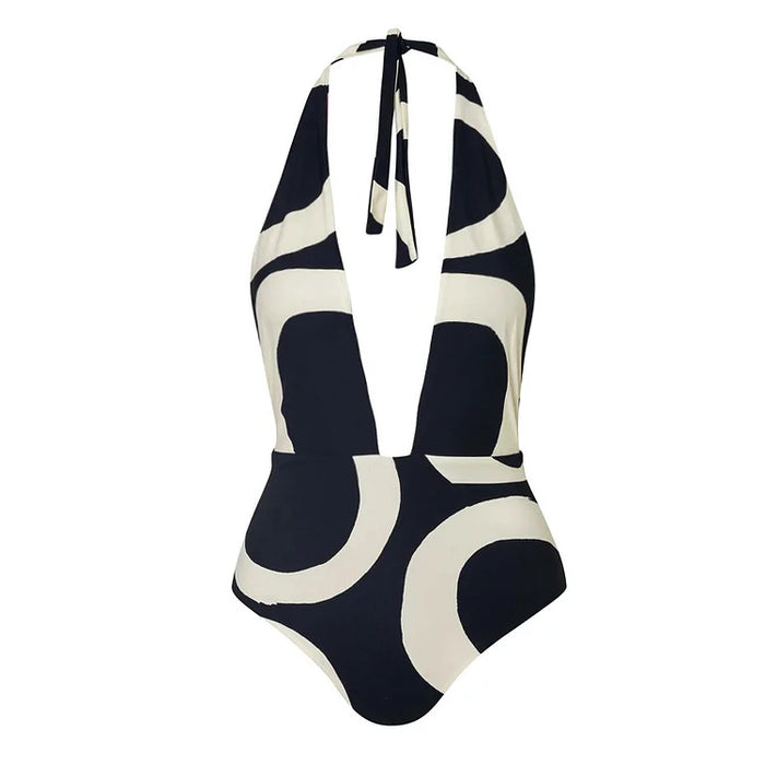 Polo Swimsuit Set - Black