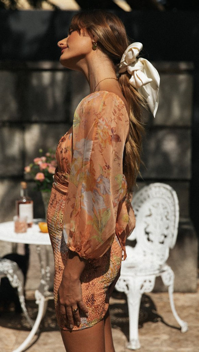 Prisha Mini Dress - Orange
