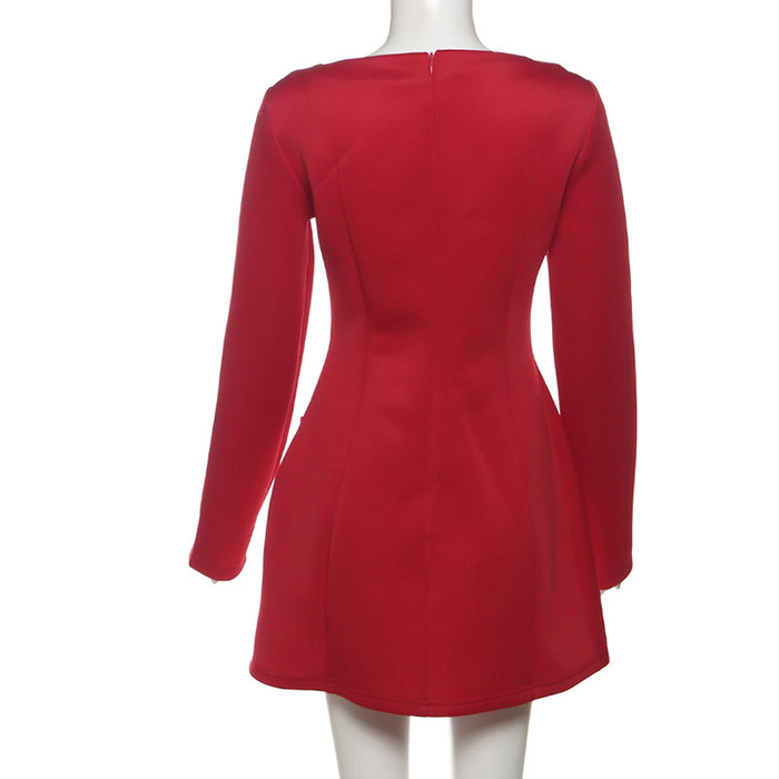 Red Chemistry Mini Dress - Red