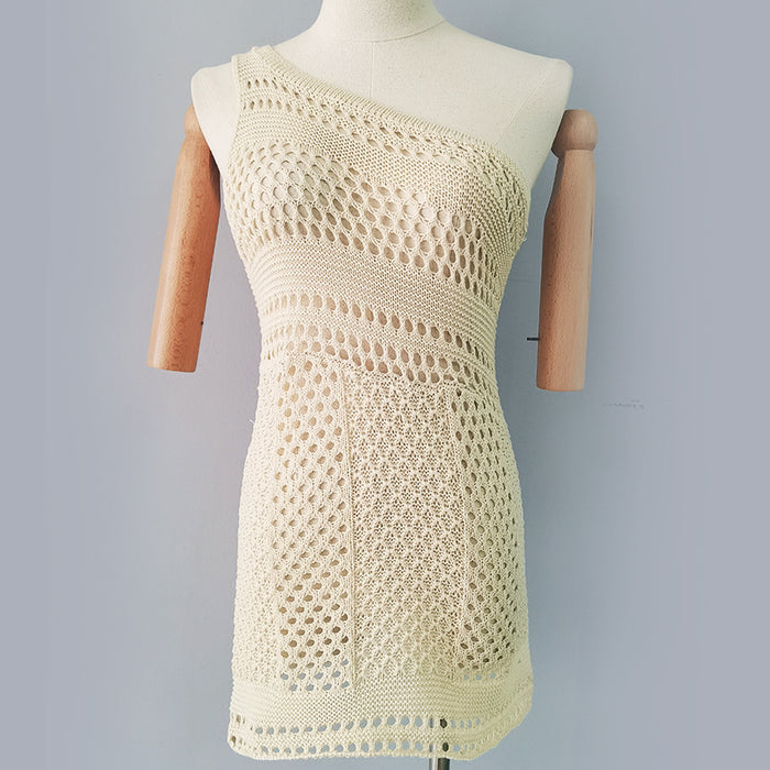Rhea Mini Dress - Beige