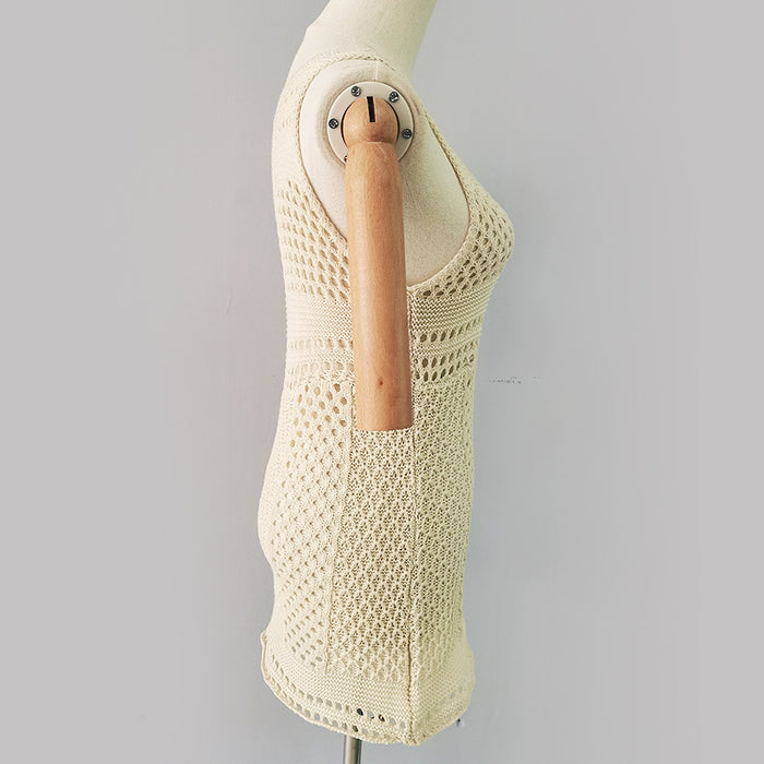 Rhea Mini Dress - Beige