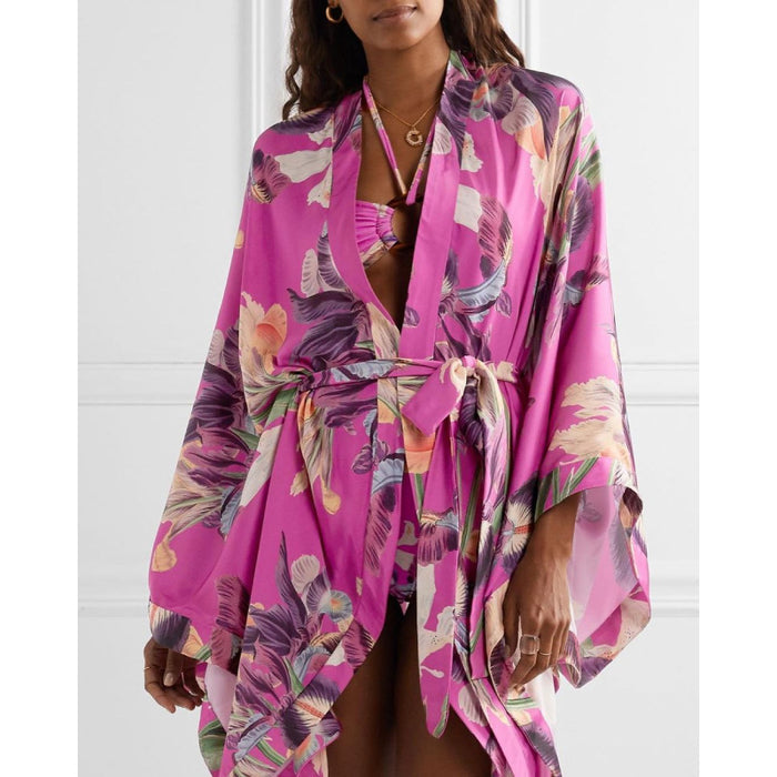 Riviera Bikini Cover-up Set - Pink