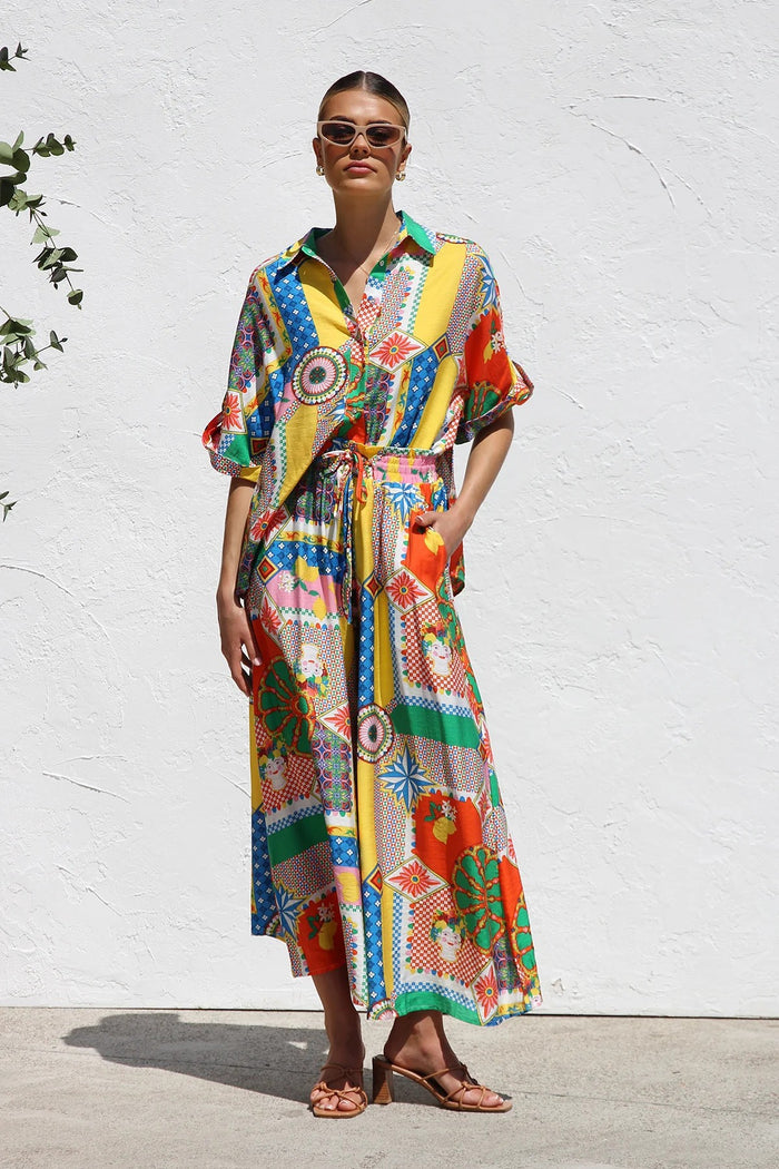Royal Edge Co ord Set - Multicolour