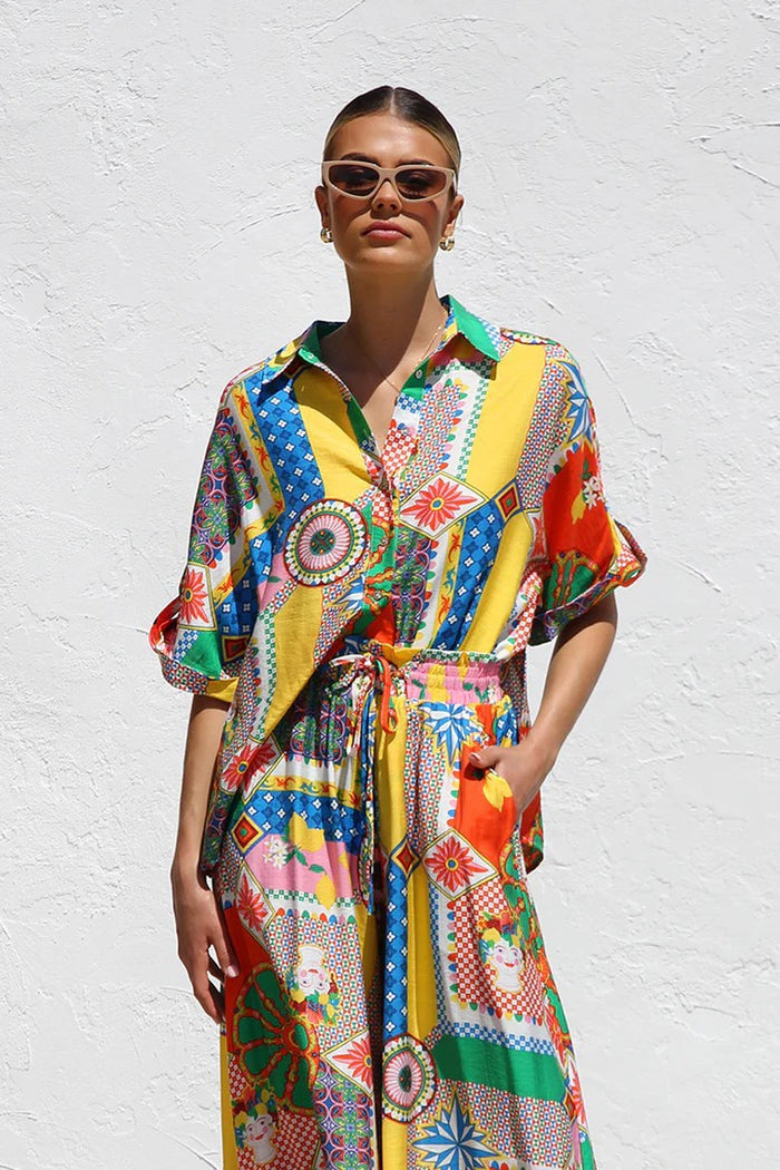 Royal Edge Co ord Set - Multicolour