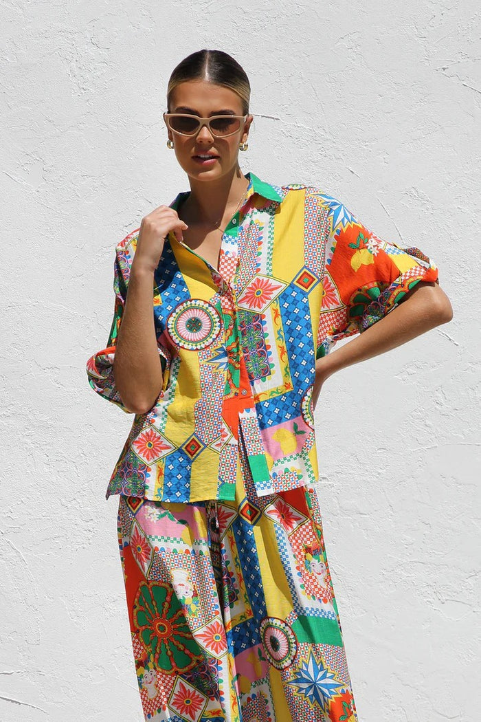 Royal Edge Co ord Set - Multicolour
