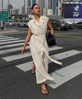 Rustin Midi Dress - Khaki