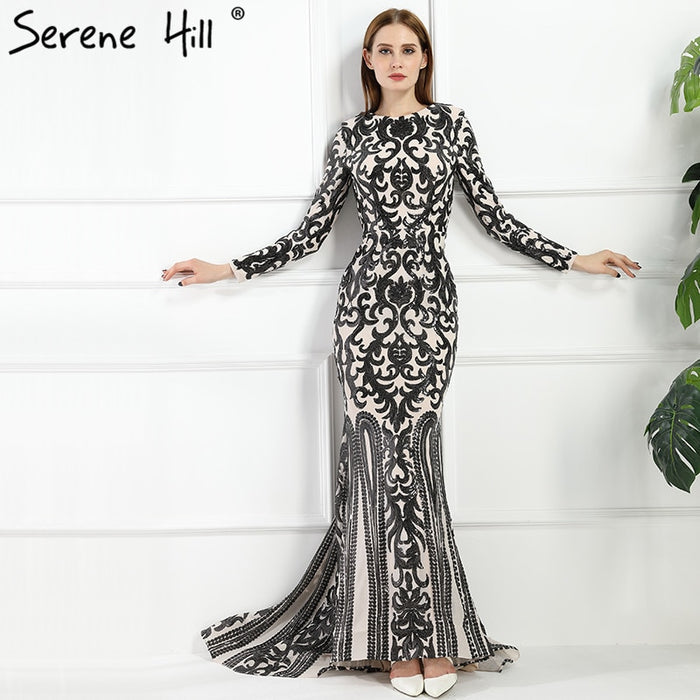 Sale Long Sleeve Muslim Mermaid Evening Dress Evening Gowns LA6196 - SERENE HILL