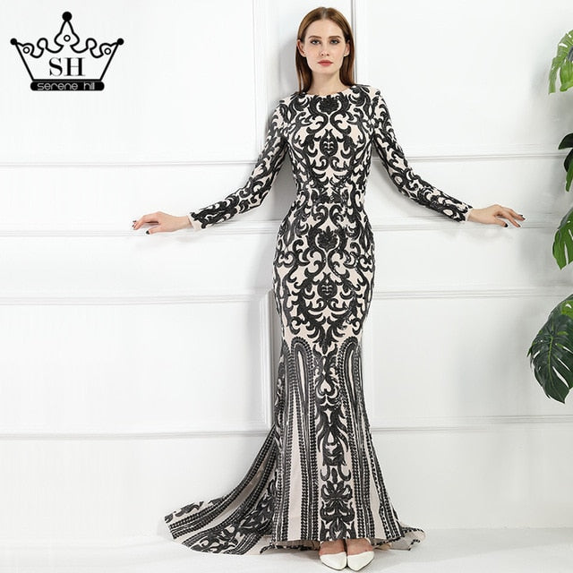 Sale Long Sleeve Muslim Mermaid Evening Dress Evening Gowns LA6196 - SERENE HILL