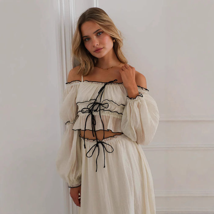 Samaira Co ord Set - Apricot