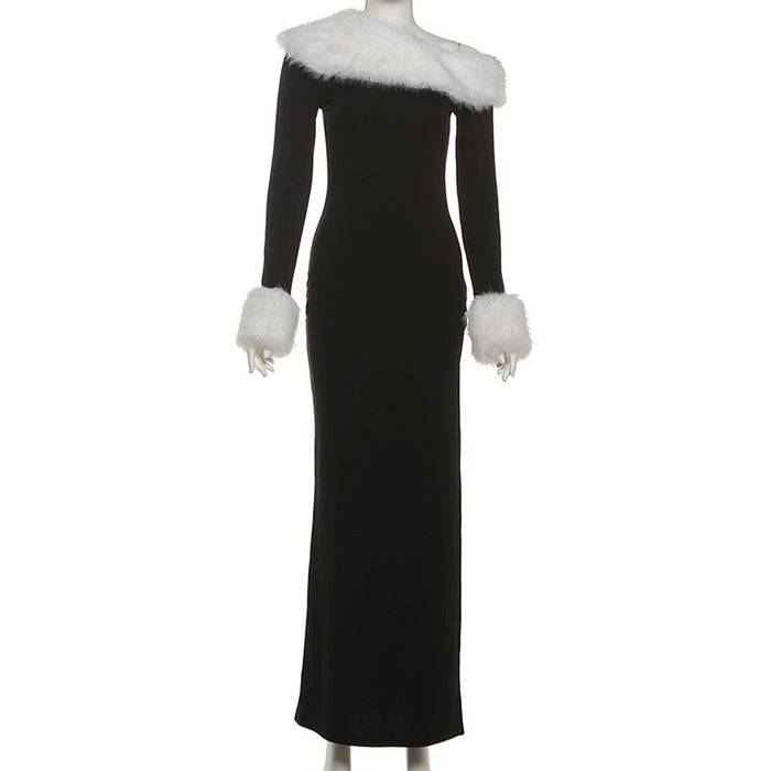 Santa Baby Maxi Dress - Black