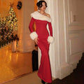 Santa Baby Maxi Dress - Red