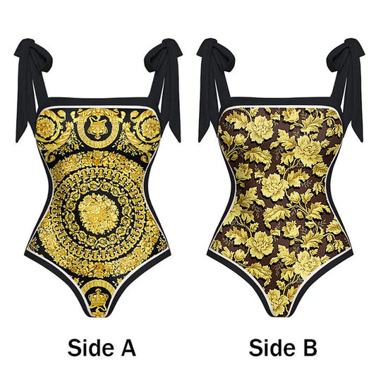 Santorini Island Swimsuit - Gold