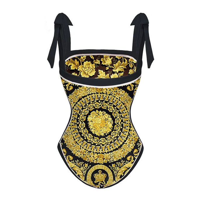 Santorini Island Swimsuit - Gold