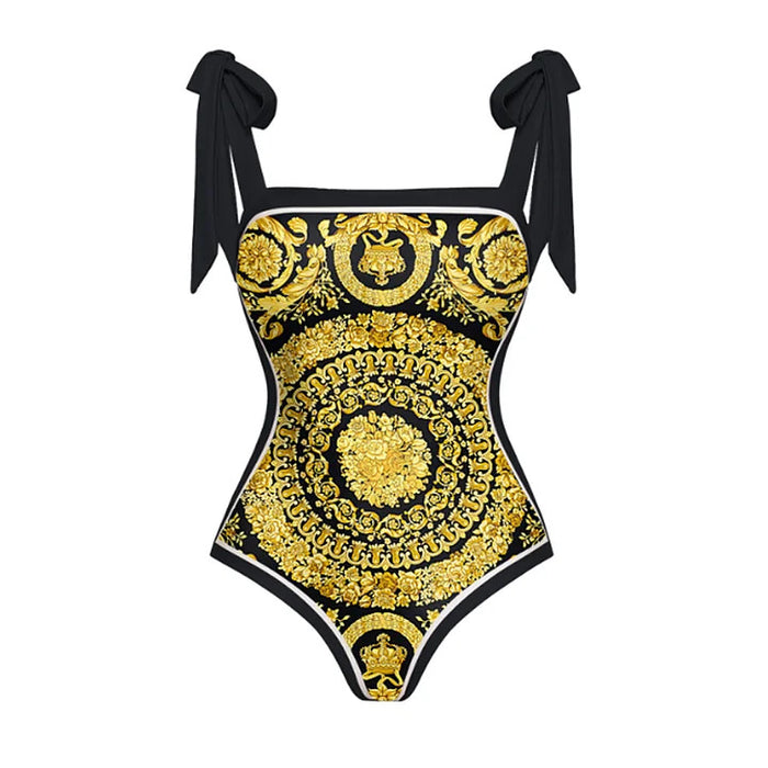Santorini Island Swimsuit - Gold