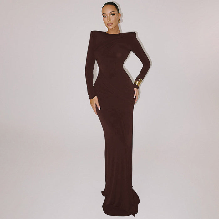 Sasha Maxi Dress - Brown