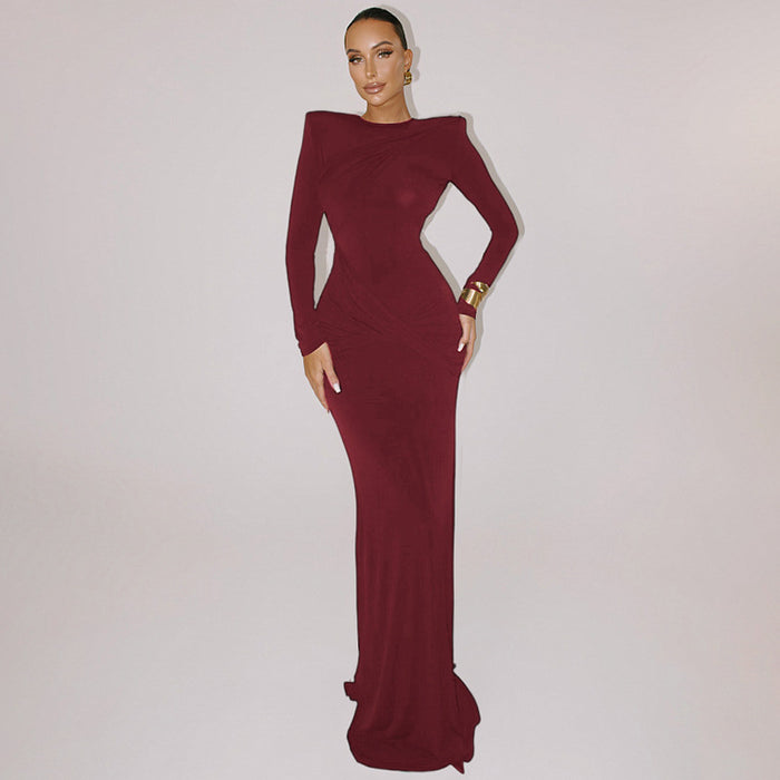 Sasha Maxi Dress - Maroon