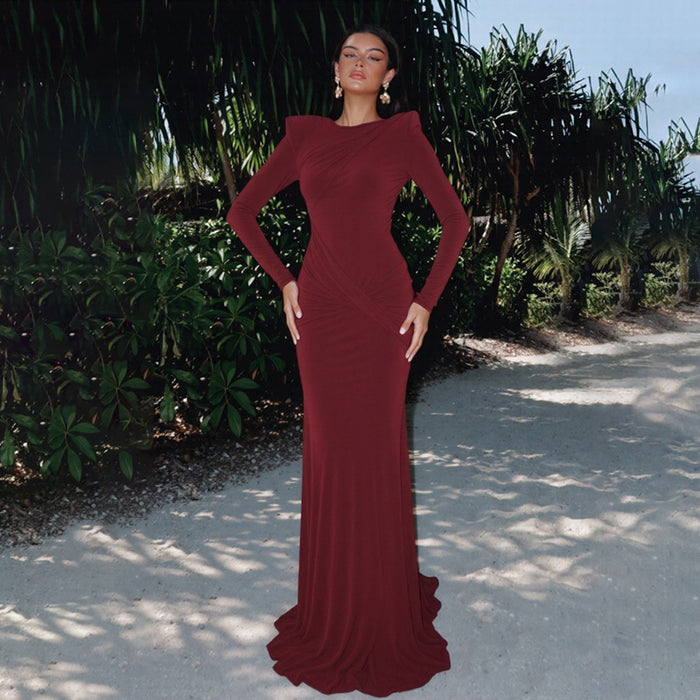 Sasha Maxi Dress - Maroon