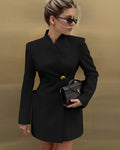 Senira Blazer Dress - Black