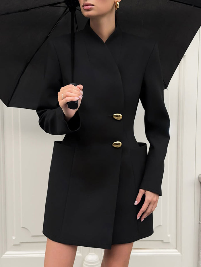 Senira Blazer Dress - Black