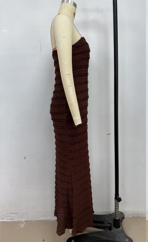 Serena Maxi Dress - Brown