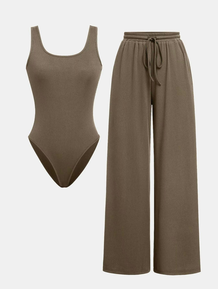 Shira Co-Ord Set - Brown