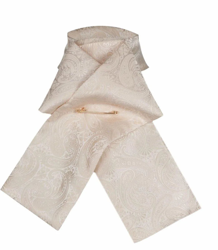 Shires Ready Tied Brocade Riding Stock - Gold - L